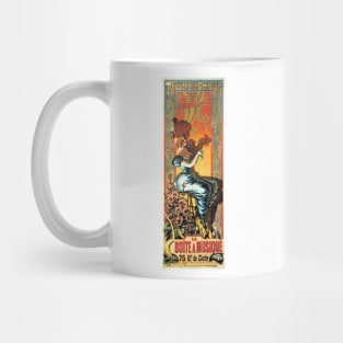 Theatre d' Ombres Play of Shadows La Boite a Musique Vintage Paris Musical Performance Advertisement Mug